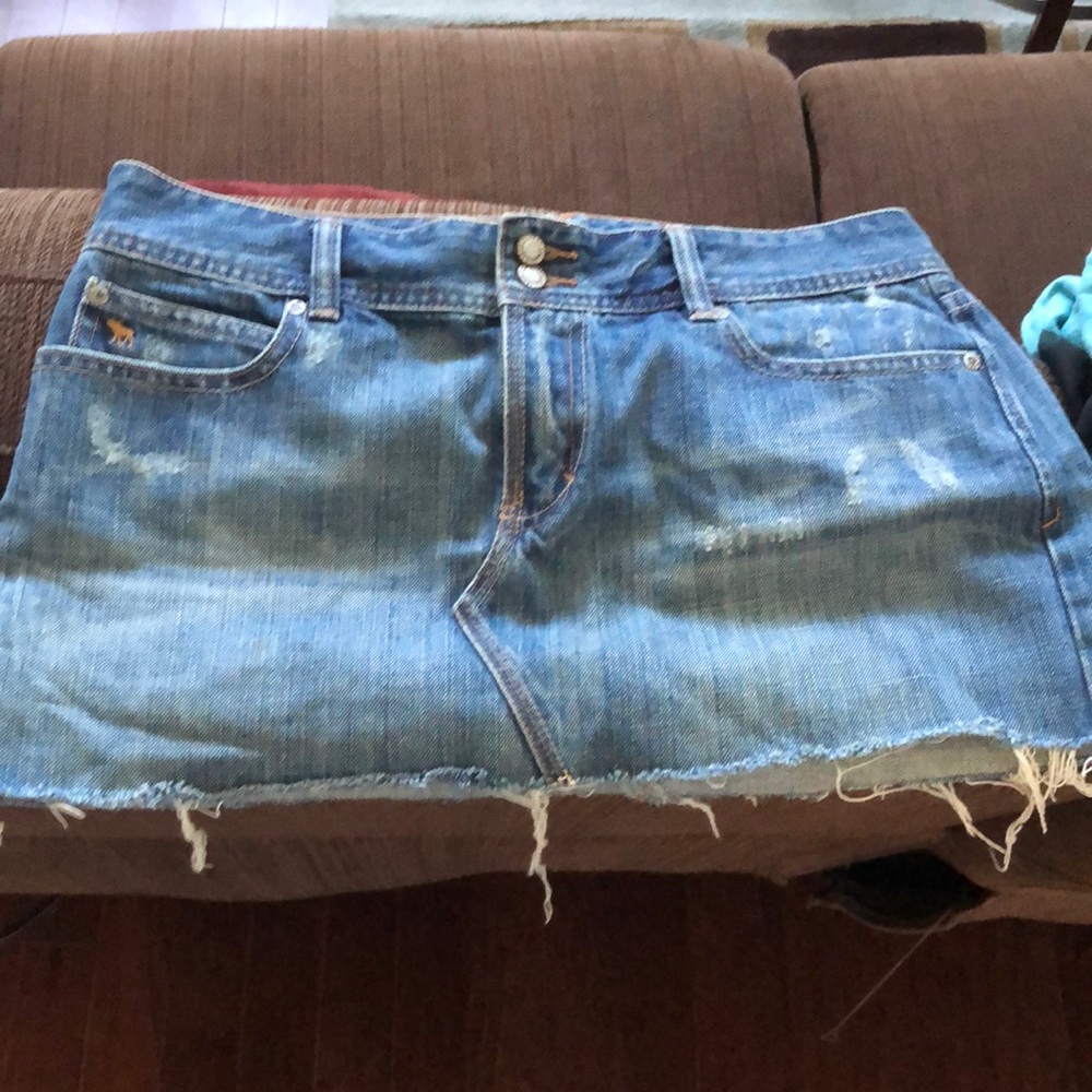 Cute Distressed Mini Skirt